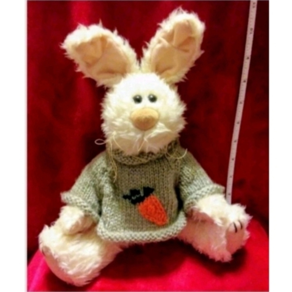 Vintage Gibson Greeting Bunny Rabbit Plush Keepsake Kritter Jointed Easter Decor